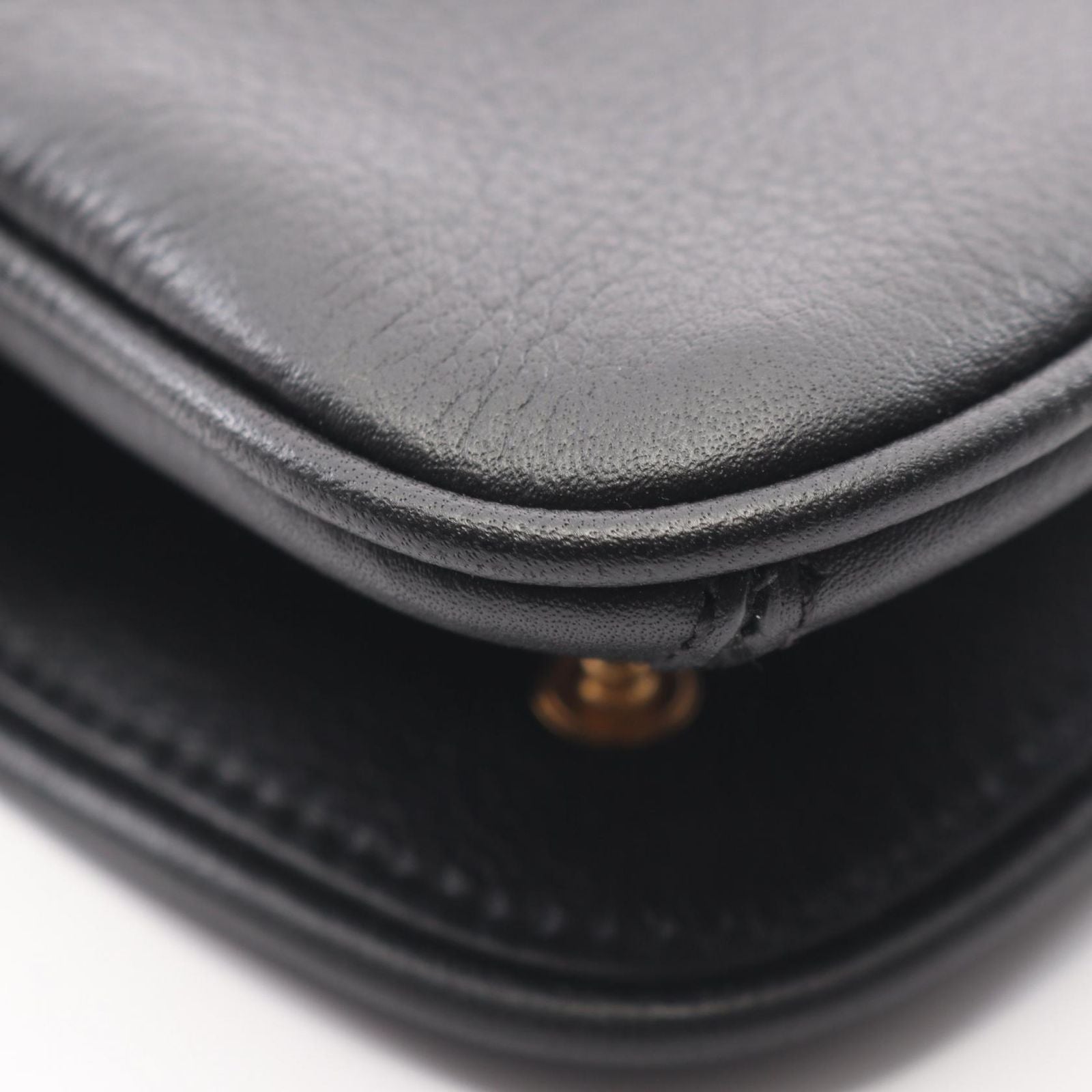Gucci Shoulder Bag Blanc D GG Supreme Black Leather Card Case — view 5