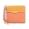 Loewe Coin Case Anagram Square Card Holder with Key Ring Apricot Orange Leather