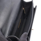 Chanel Shoulder Bag Quilted Black Lambskin Trichomaterial Small Chain — view 3