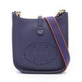 Hermes Shoulder Bag Evelyne TPM Iris Leather Evelynamazon