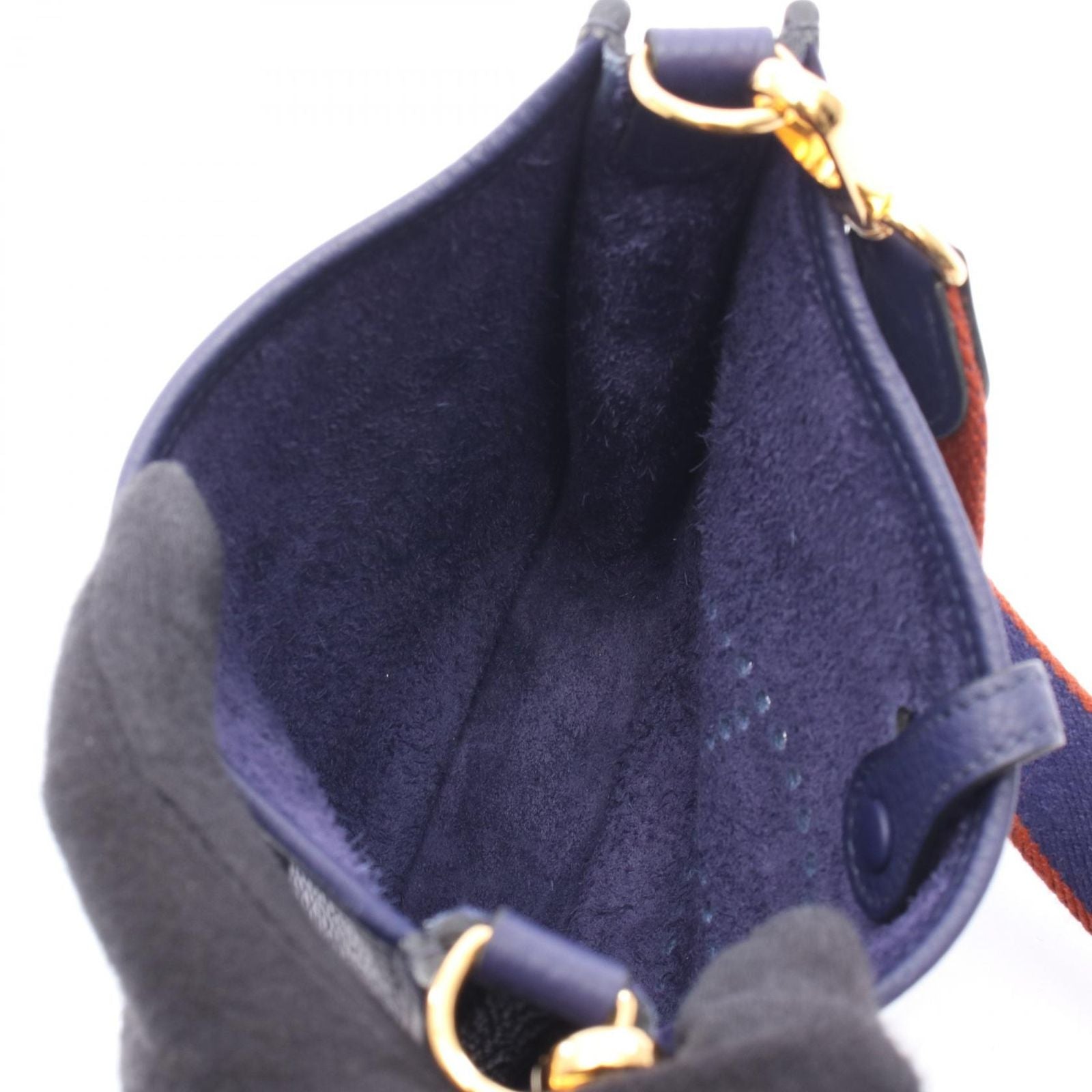 Hermes Shoulder Bag Evelyne TPM Iris Leather Evelynamazon — view 3