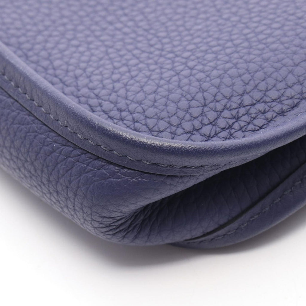 Hermes Shoulder Bag Evelyne TPM Iris Leather Evelynamazon — view 7