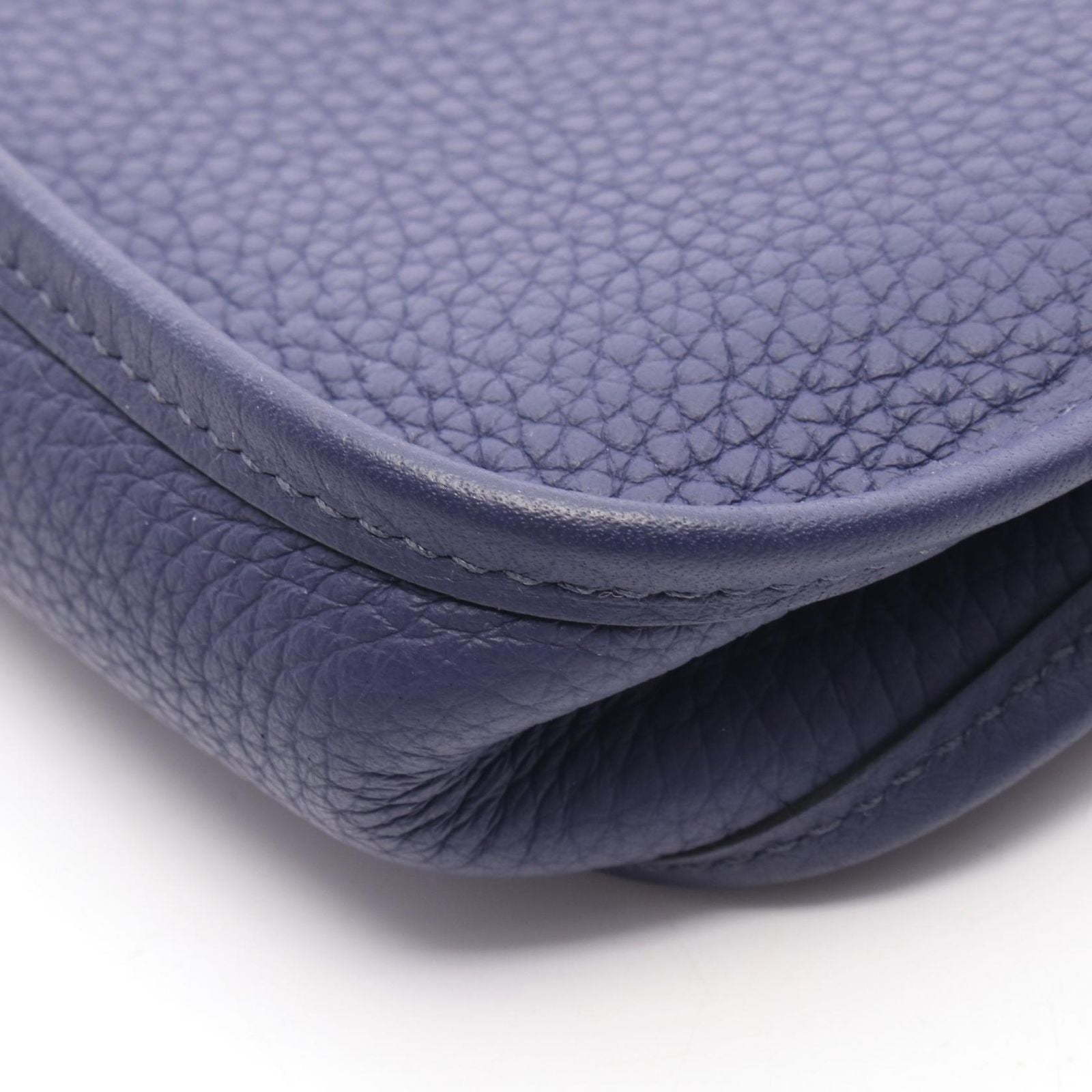Hermes Shoulder Bag Evelyne TPM Iris Leather Evelynamazon — view 7