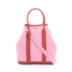 Hermes Tote Garden File PM 2-Way Pink Rouge Ducese Canvas PM