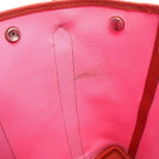 Hermes Tote Garden File PM 2-Way Pink Rouge Ducese Canvas PM — view 6