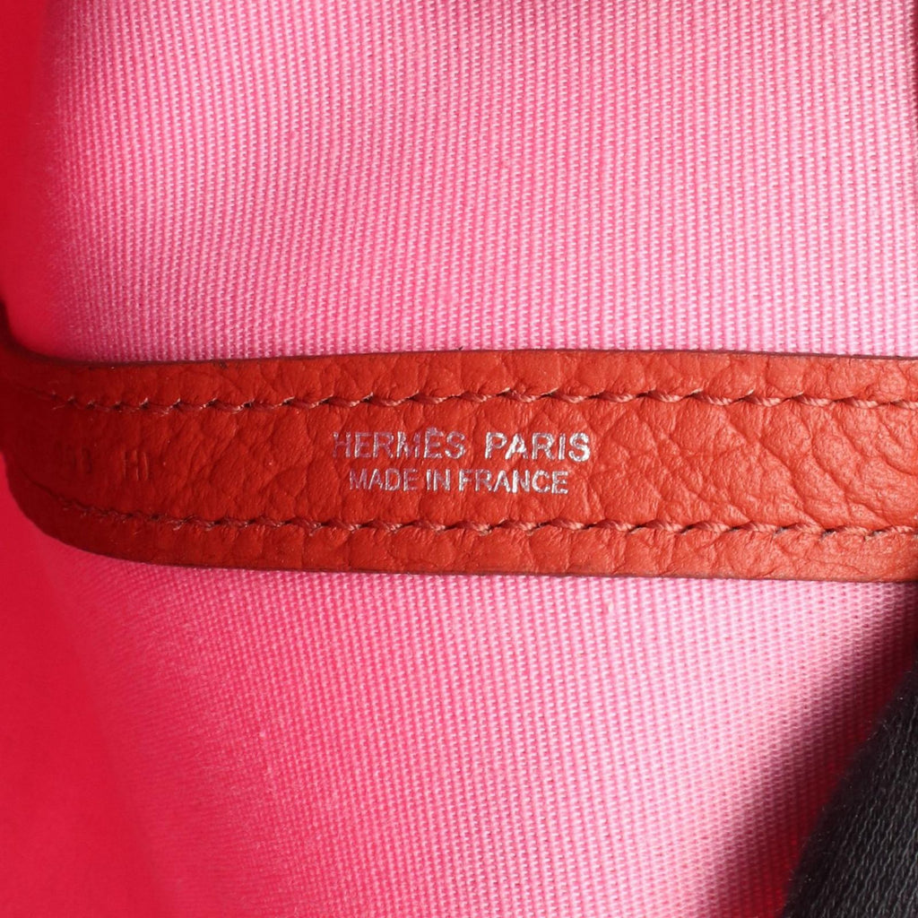 Hermes Tote Garden File PM 2-Way Pink Rouge Ducese Canvas PM — view 4