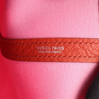 Hermes Tote Garden File PM 2-Way Pink Rouge Ducese Canvas PM — view 4