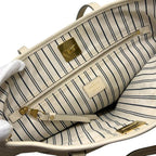 Louis Vuitton Tote Citadines PM Monogram Empreinte Leather Neige Beige — view 5