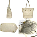Louis Vuitton Tote Citadines PM Monogram Empreinte Leather Neige Beige — view 2