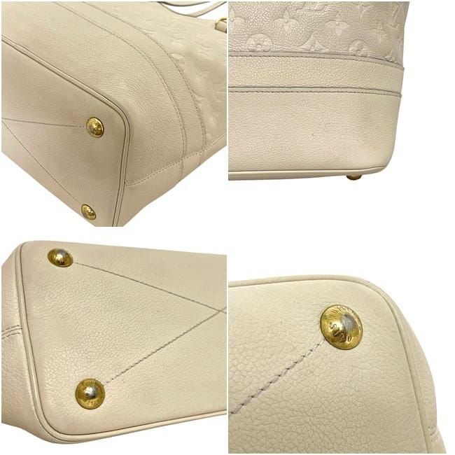 Louis Vuitton Tote Citadines PM Monogram Empreinte Leather Neige Beige — view 8