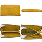 Prada Wallet Zip Around 85 Perforated Leather Yellow — view 2