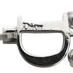 Dior Single Earring Metal Silver Logo — view 4