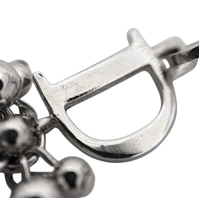 Dior Single Earring Metal Silver Logo — view 6