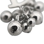 Dior Single Earring Metal Silver Logo — view 8