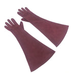 Chanel Gloves CC Logo Suede Wine — view 2