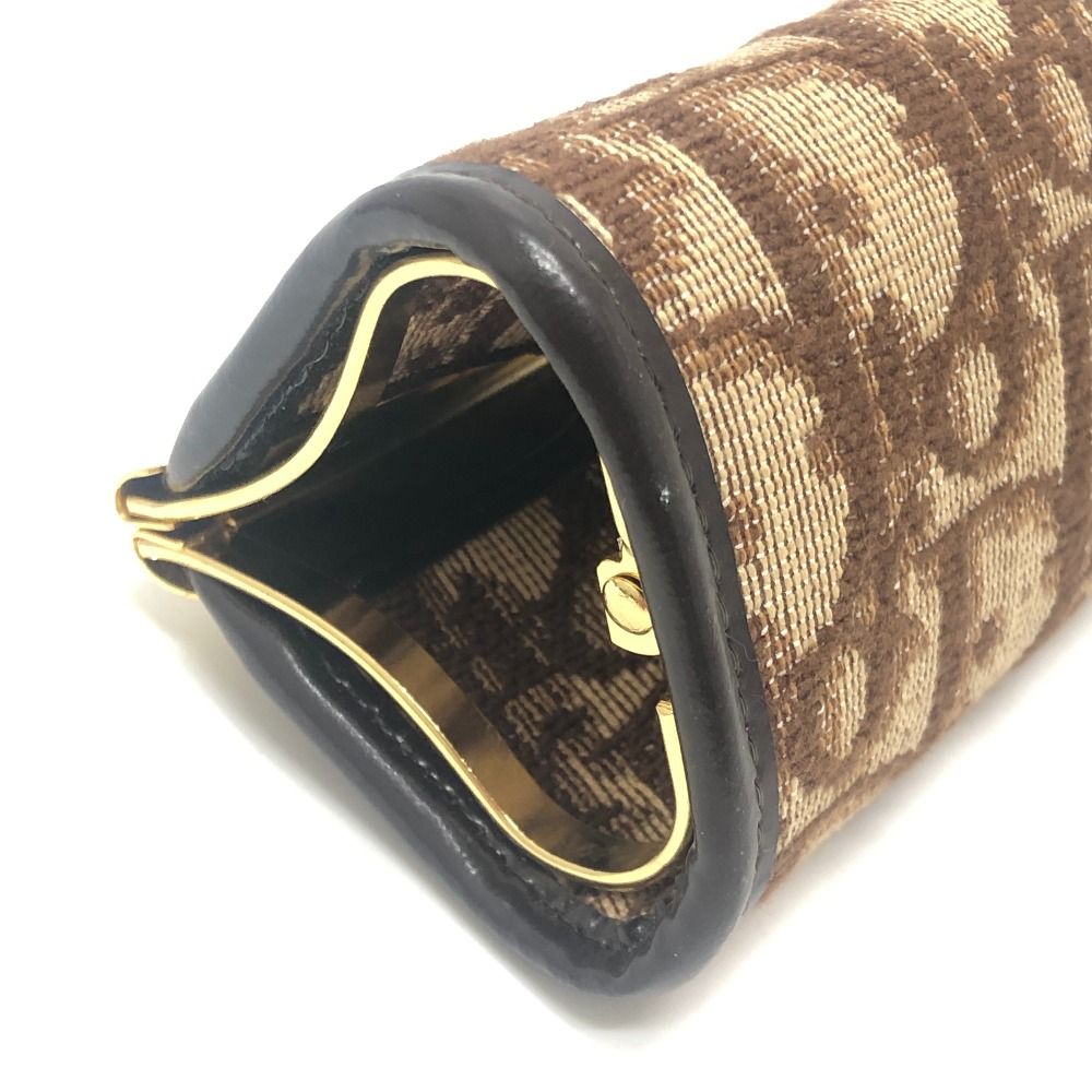 Dior Coin Case Trotter Pattern Logo Canvas Brown — view 6