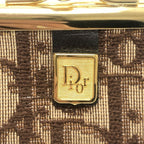 Dior Coin Case Trotter Pattern Logo Canvas Brown — view 7