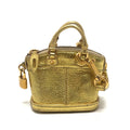 Louis Vuitton Bag Charm Mini Lockit Suhali Leather Gold