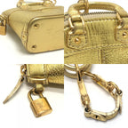 Louis Vuitton Bag Charm Mini Lockit Suhali Leather Gold — view 7