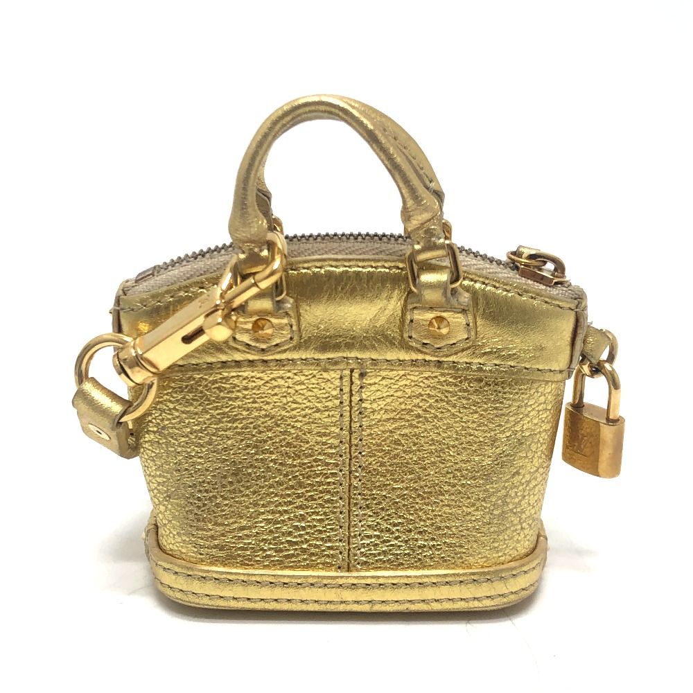 Louis Vuitton Bag Charm Mini Lockit Suhali Leather Gold — view 2