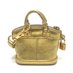 Louis Vuitton Bag Charm Mini Lockit Suhali Leather Gold — view 2