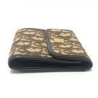 Dior Trifold Wallet Trotter Pattern Canvas Brown — view 4