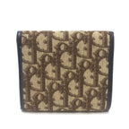 Dior Trifold Wallet Trotter Pattern Canvas Brown — view 2