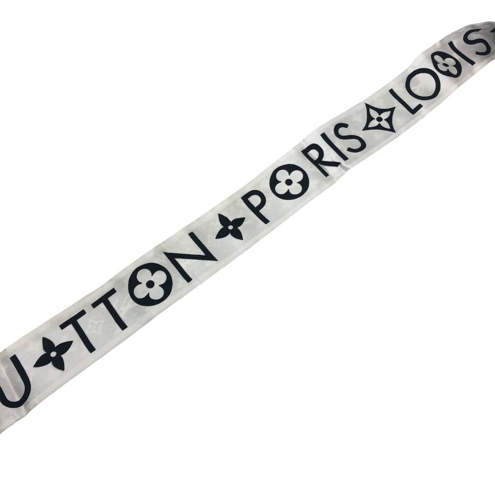 Louis Vuitton Scarf Bandeau BB Monogram Infinity Silk Black White — view 4