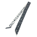 Louis Vuitton Scarf Bandeau BB Monogram Infinity Silk Black White