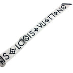 Louis Vuitton Scarf Bandeau BB Monogram Infinity Silk Black White — view 5