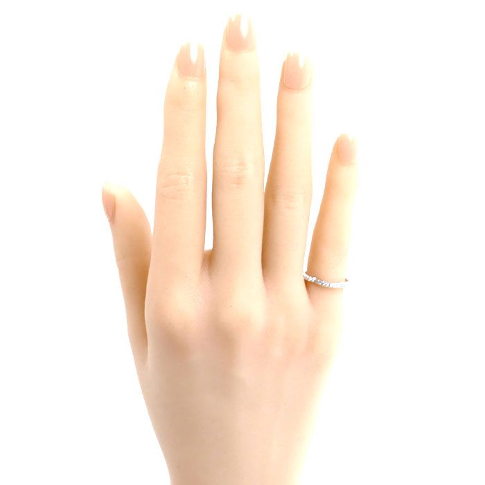Chanel 18k White Gold Camellia Full Eternity Ring Diamond — view 6