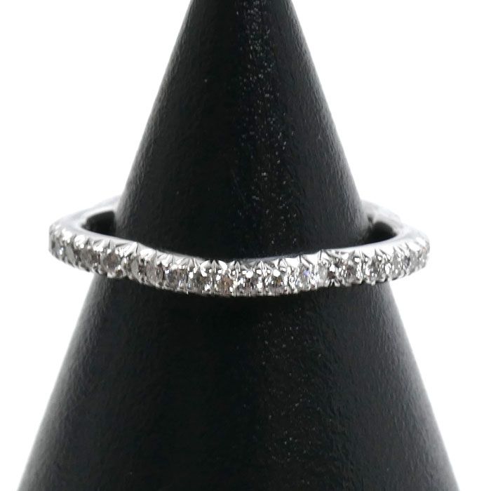 Chanel 18k White Gold Camellia Full Eternity Ring Diamond