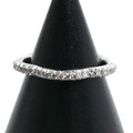 Chanel 18k White Gold Camellia Full Eternity Ring Diamond