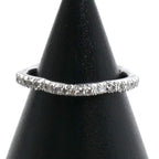 Chanel 18k White Gold Camellia Full Eternity Ring Diamond