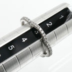 Chanel 18k White Gold Camellia Full Eternity Ring Diamond — view 5