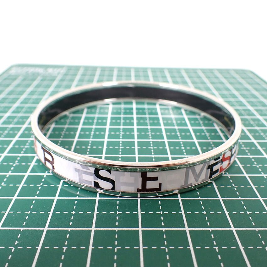 Hermes Enamel Bangle Bracelet — view 8