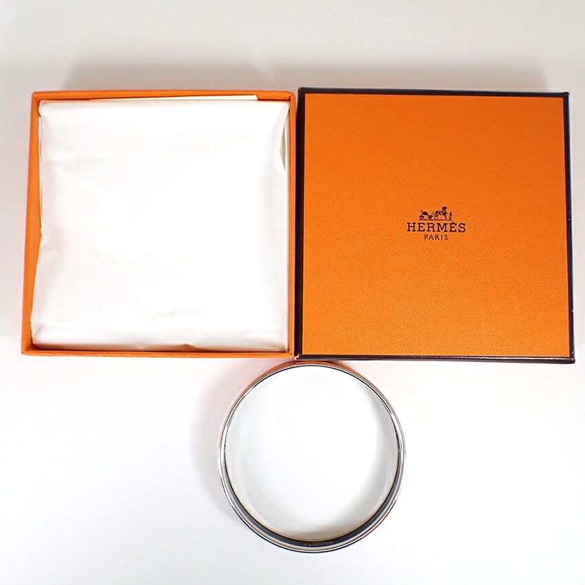 Hermes Enamel Bangle Bracelet — view 5