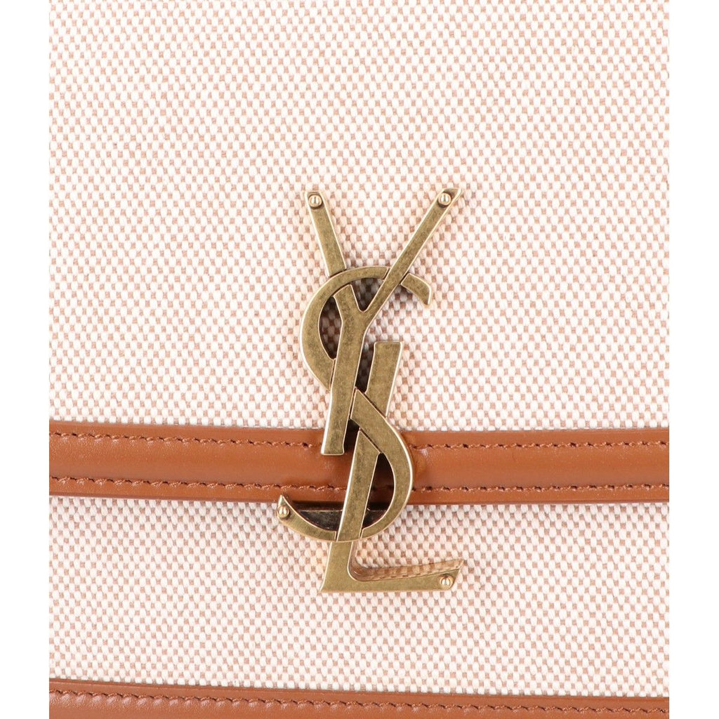 Saint Laurent Paris Canvas Leather Solferino Flap Shoulder — view 8
