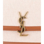 Saint Laurent Paris Canvas Leather Solferino Flap Shoulder — view 8