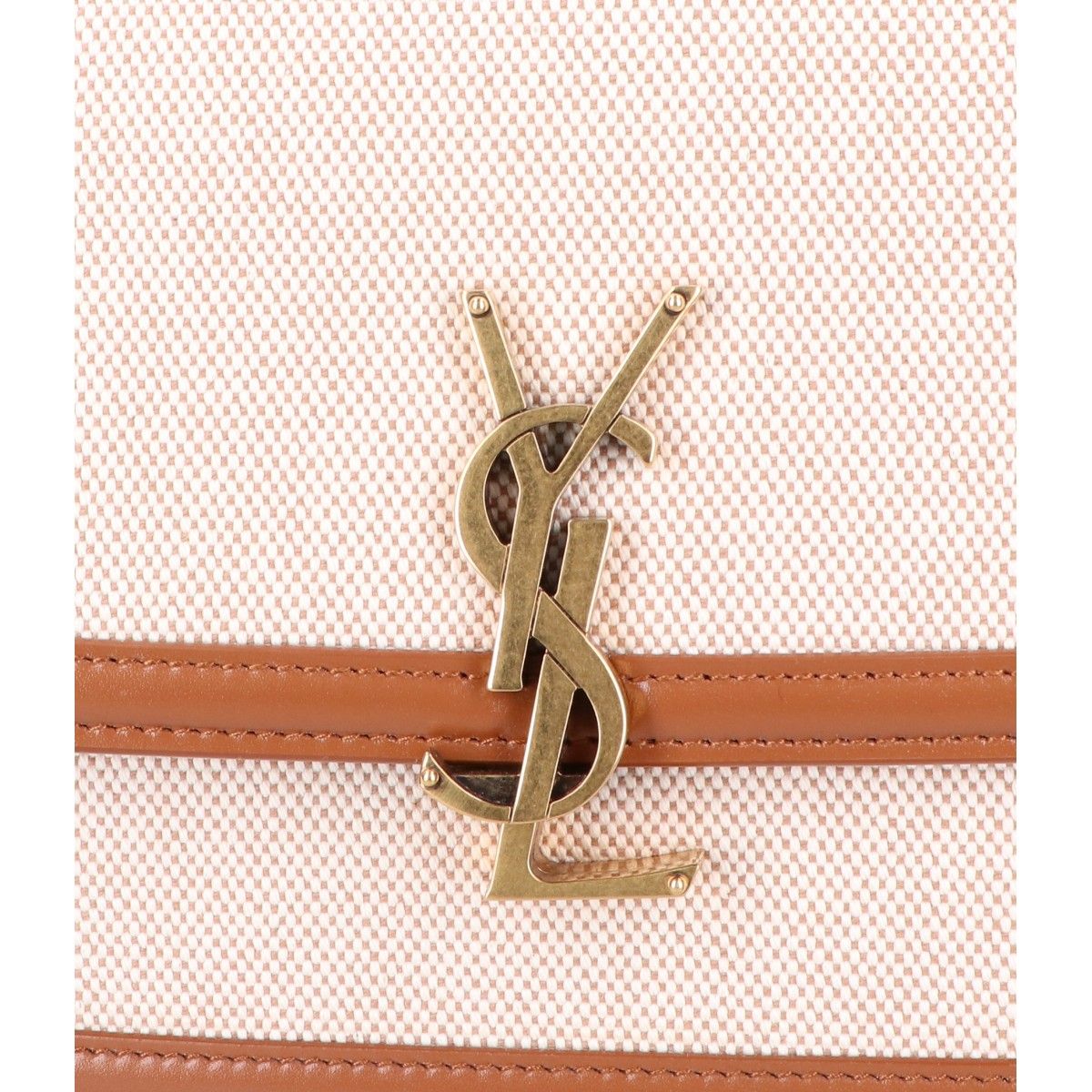 Saint Laurent Paris Canvas Leather Solferino Flap Shoulder — view 8