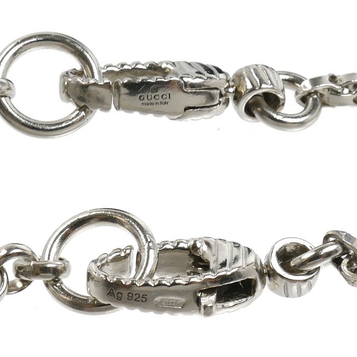 Gucci 925 Sterling Silver Anga Forest Wolf Head Necklace 50.5 56 — view 5