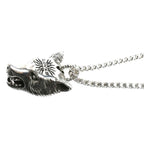 Gucci 925 Sterling Silver Anga Forest Wolf Head Necklace 50.5 56 — view 2