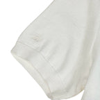 Chanel CC Logo Short Sleeve Knit Sweater 40 White Cotton — view 6