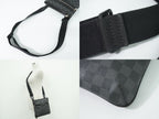 Louis Vuitton LV Thomas Damier Graphite Shoulder Bag Pochette Black Gray — view 6