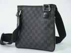 Louis Vuitton LV Thomas Damier Graphite Shoulder Bag Pochette Black Gray — view 2