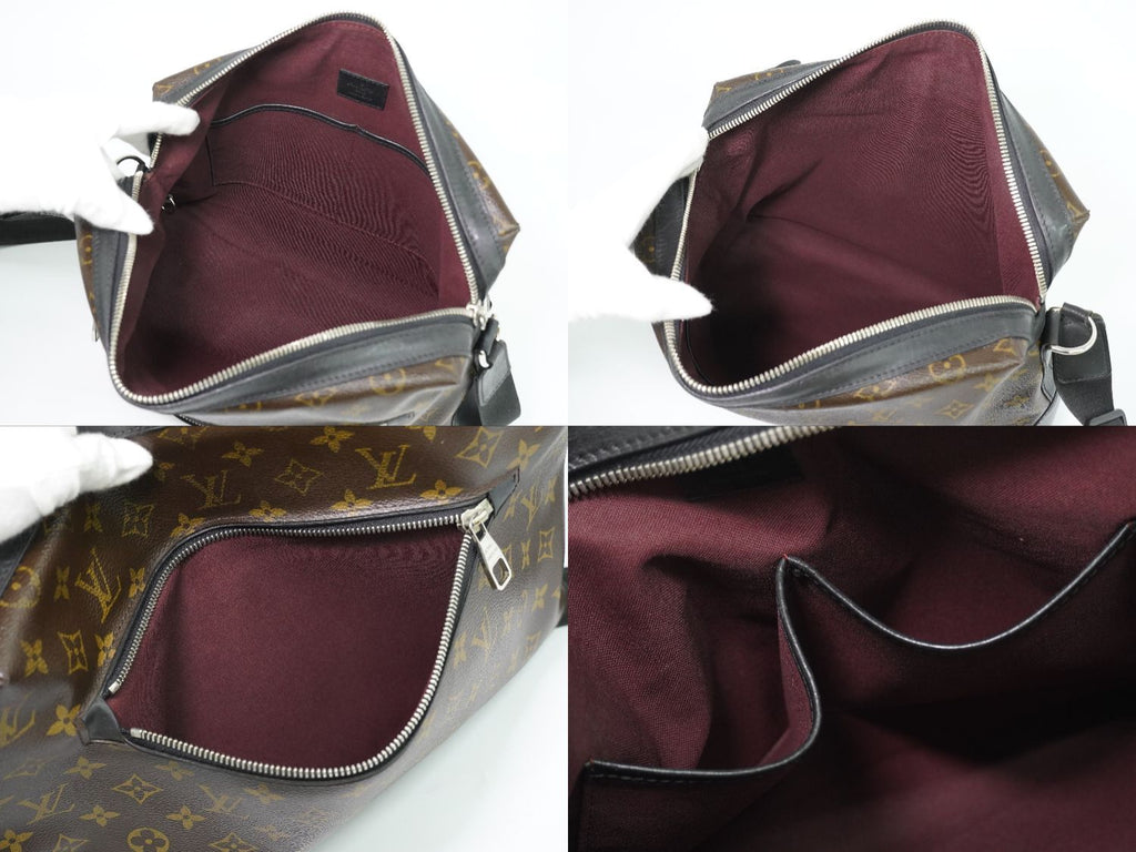 Louis Vuitton LV Torres Monogram Macassar Shoulder Bag Brown Black — view 8