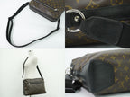 Louis Vuitton LV Torres Monogram Macassar Shoulder Bag Brown Black — view 6