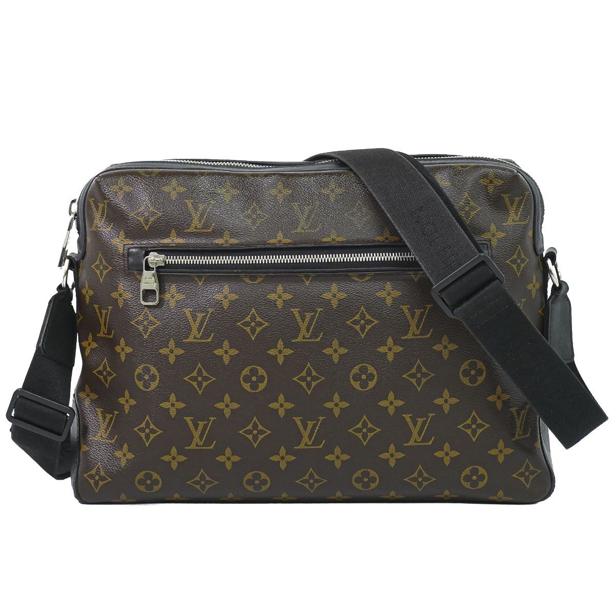 Louis Vuitton LV Torres Monogram Macassar Shoulder Bag Brown Black