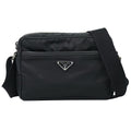Prada Nylon Shoulder Bag Pochette Black
