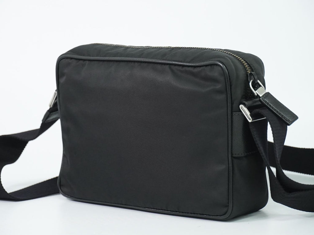 Prada Nylon Shoulder Bag Pochette Black — view 2